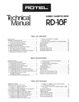 Rotel RD-18F - Technical manual 